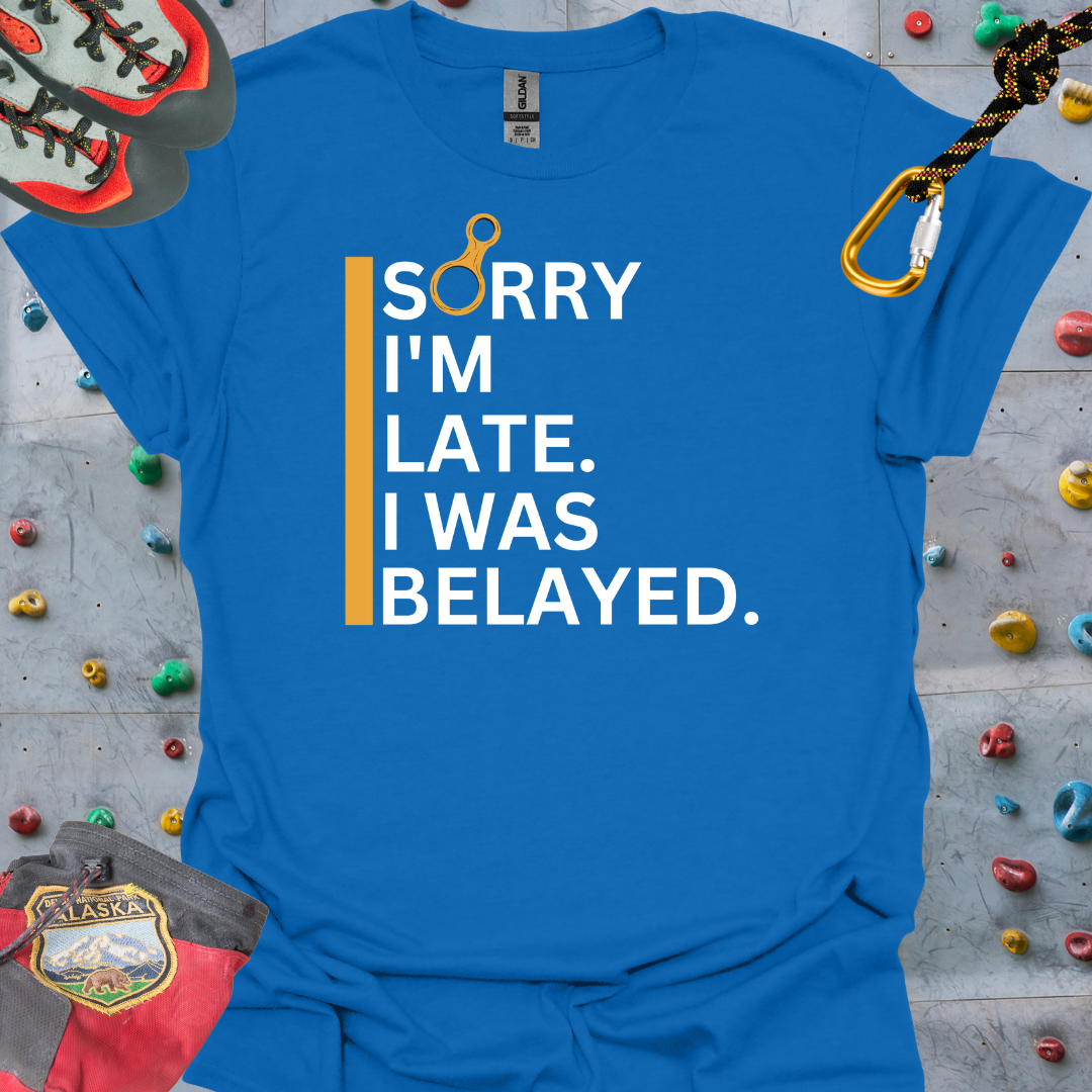 SORRY I'M LATE I WAS BELAYED