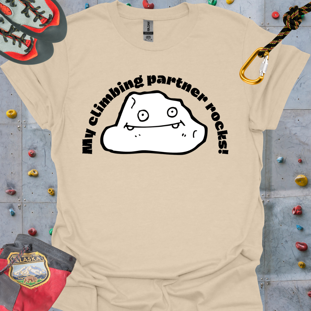 my climbing partner rocks