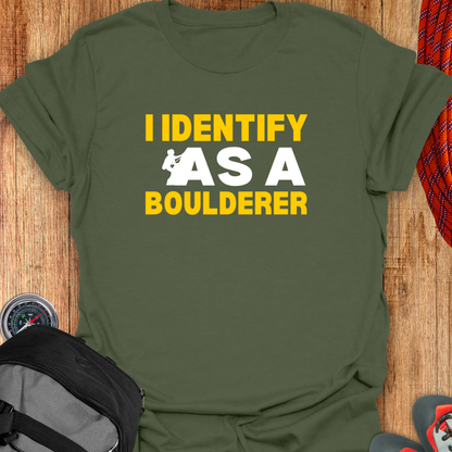 I identify As A Boulderer T-shirt