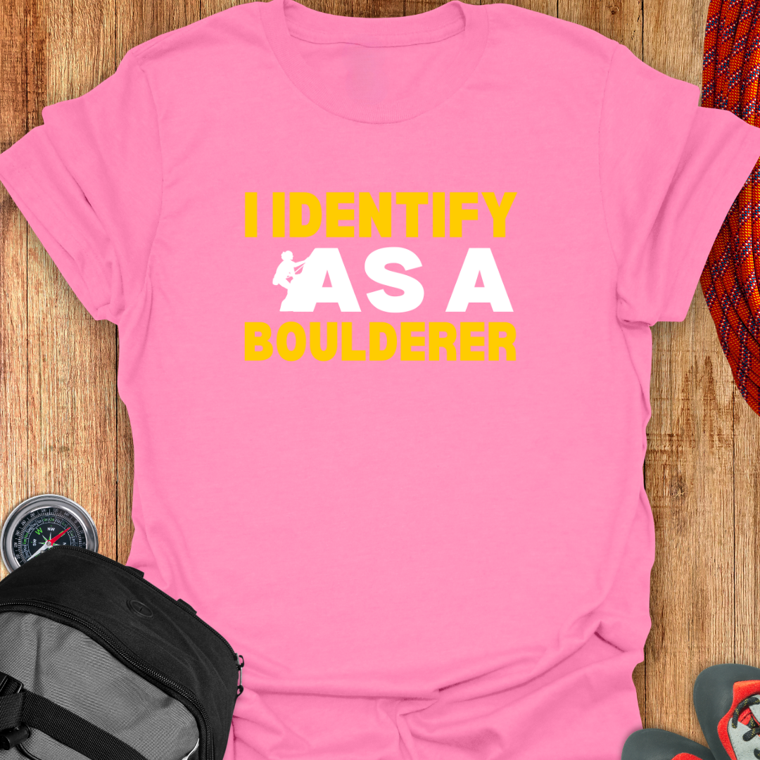 I identify As A Boulderer T-shirt