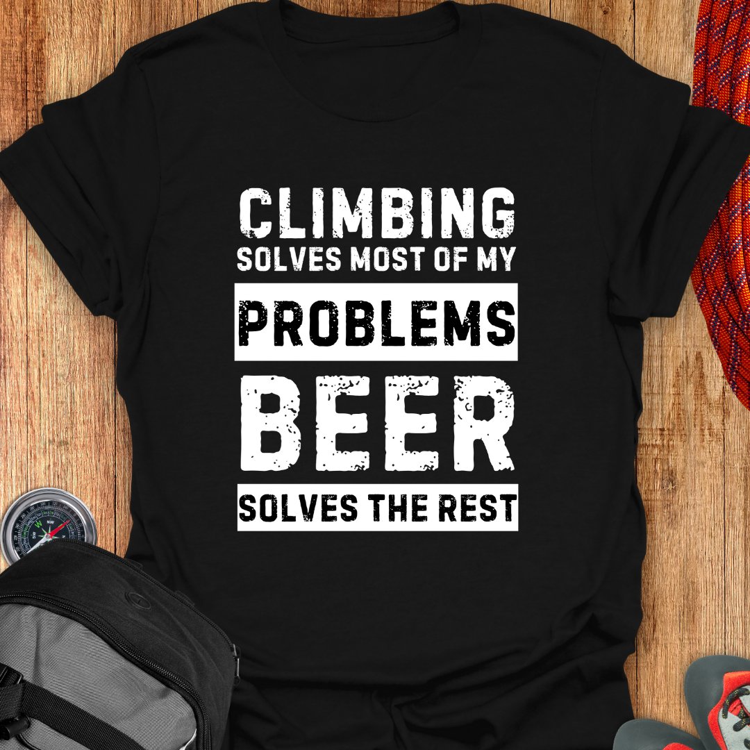 CLIMBING SOLVES T-SHIRT