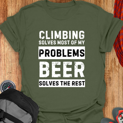 CLIMBING SOLVES T-SHIRT