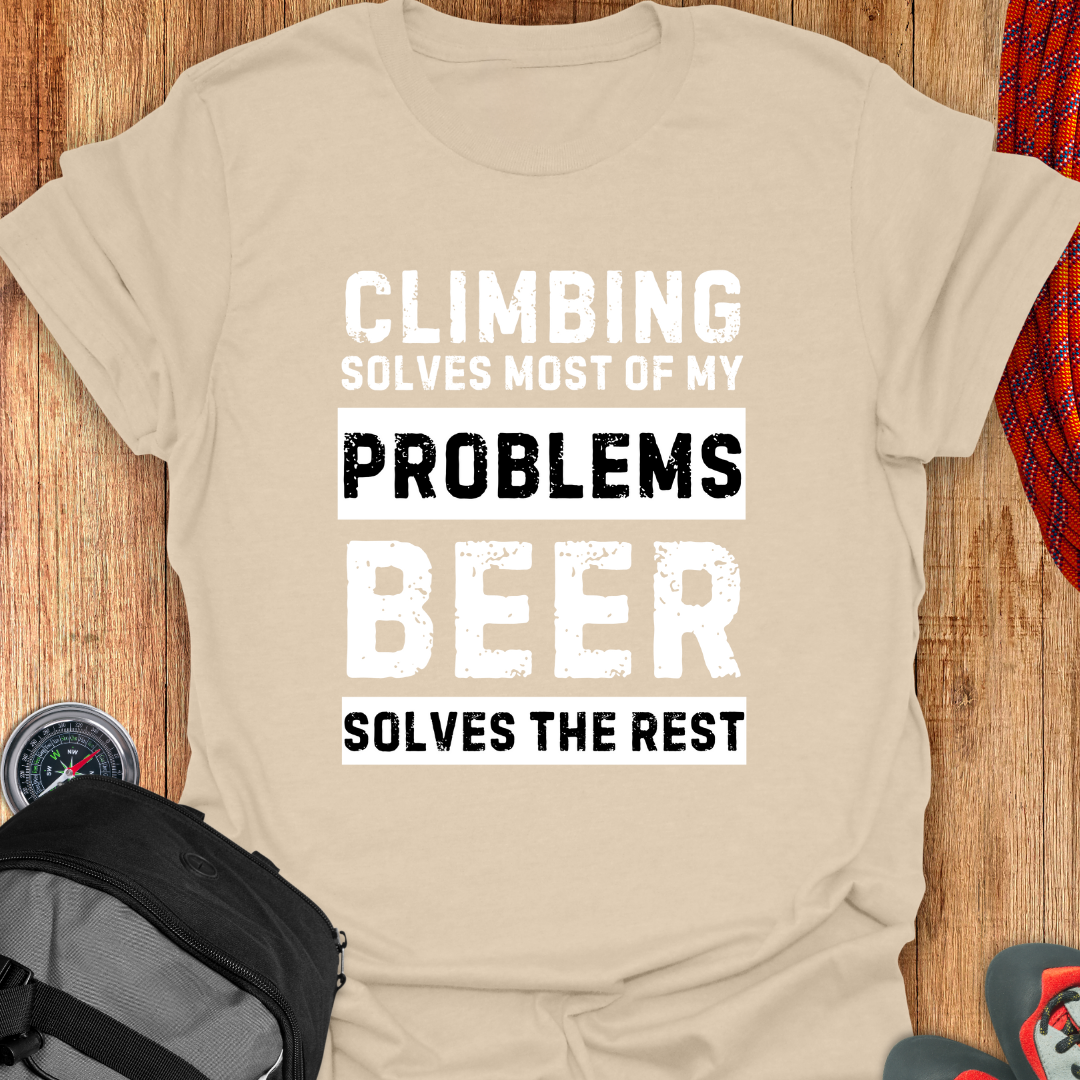 CLIMBING SOLVES T-SHIRT