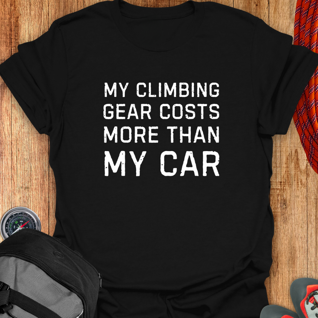 My climbing gear costs more than my car.