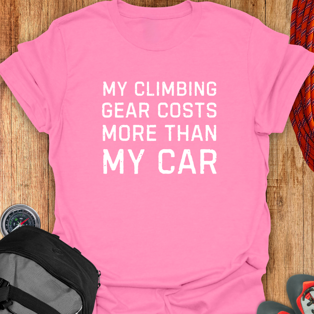 My climbing gear costs more than my car.