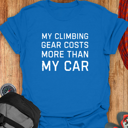 My climbing gear costs more than my car.