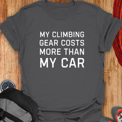 My climbing gear costs more than my car.