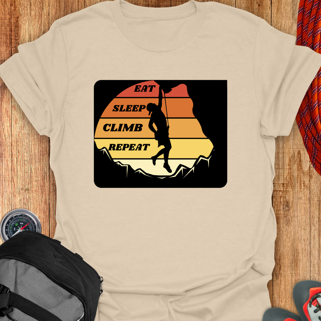 EAT SLEEP CLIMB T-SHIRT - 1