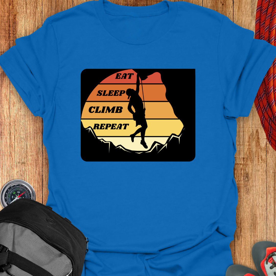 EAT SLEEP CLIMB T-SHIRT - 1