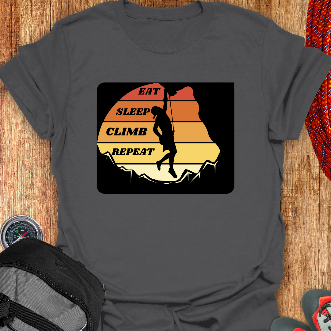 EAT SLEEP CLIMB T-SHIRT - 1