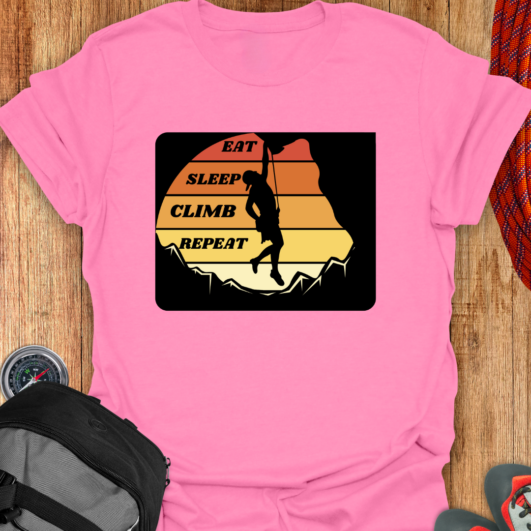 EAT SLEEP CLIMB T-SHIRT - 1