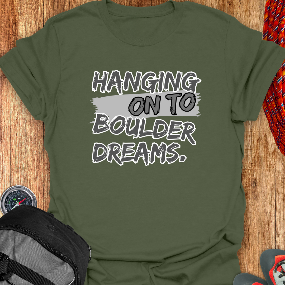 Hanging on to boulder dreams